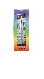 CELLTELL 10 FEET CHARGE & SYNC CABLE - DISPLAY OF 10