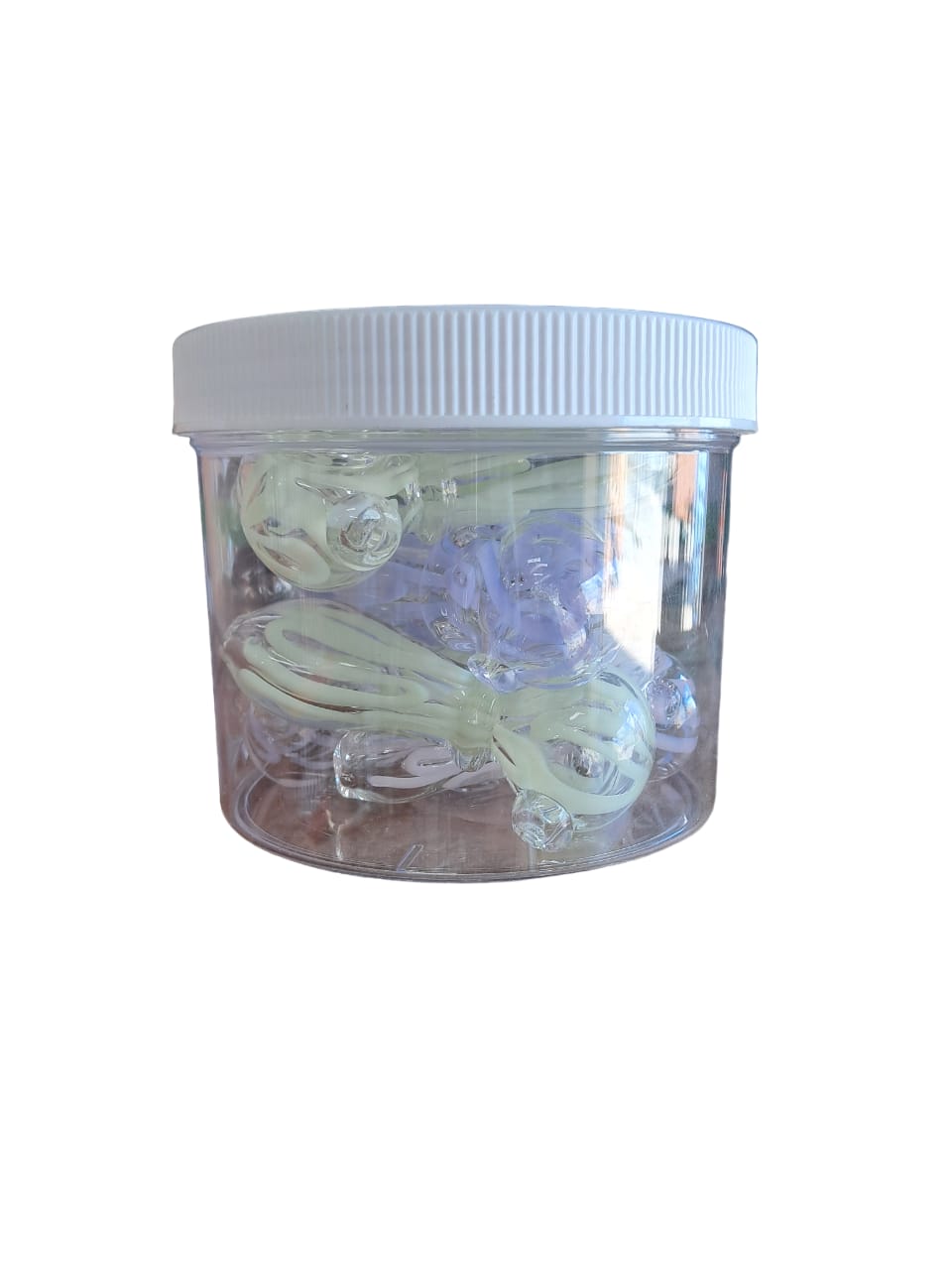 GLASS HAND PIPE (SPOON) ASSORTED IN 3.25" & 2.75" - BOX OF 5 HP38