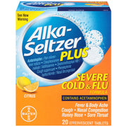 ALKA-SELTZER PLUS SEVERE COLD & FLU (2PACK) - DISPLAY OF 20
