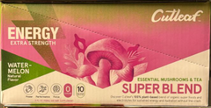 CUTLEAF ESSENTIAL MUSHROOMS & TEA SUPER BLEND SHOTS - DISPLAY OF 10
