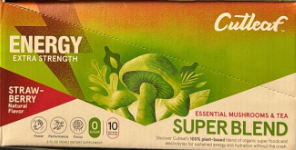 CUTLEAF ESSENTIAL MUSHROOMS & TEA SUPER BLEND SHOTS - DISPLAY OF 10