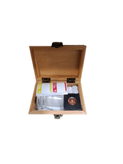BAMBOO BOX WITH GRINDER & JAR SMALL