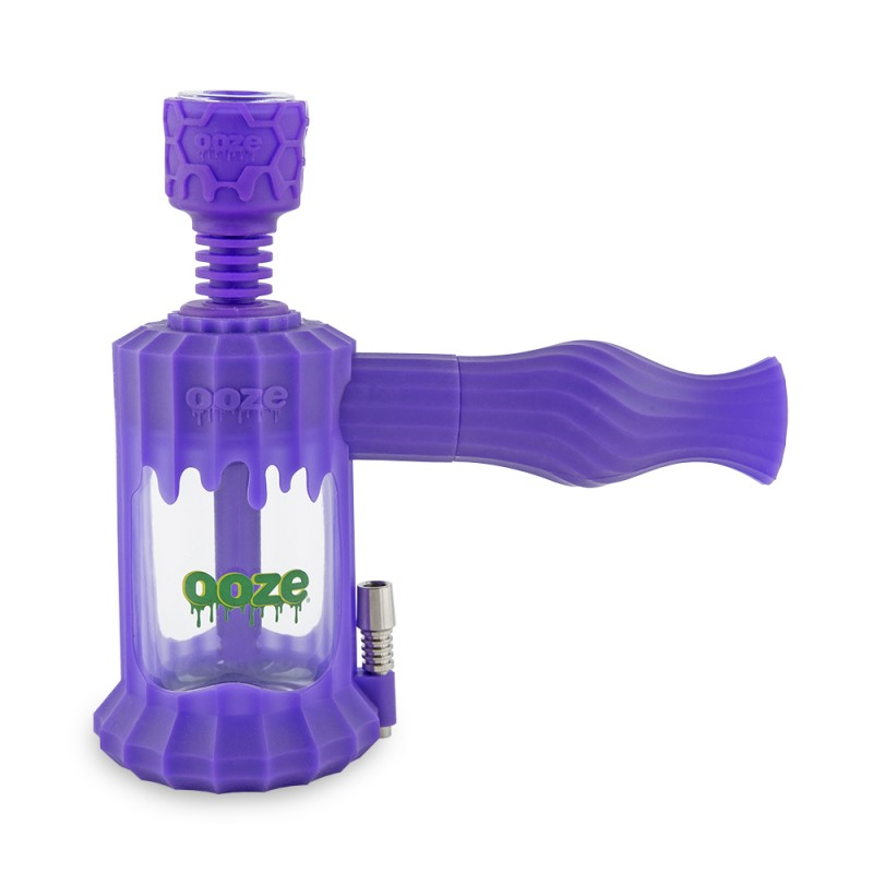 OOZE 4-IN-1 CLOBB SILICONE GLASS WATER PIPE & NECTAR COLLECTOR
