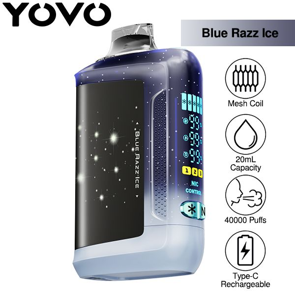 YOVO STARWALK (ICE & NICOTINE CONTROL) 40000 PUFFS DISPOSABLE - DISPLAY OF 5