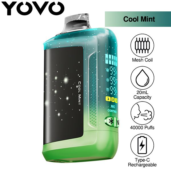 YOVO STARWALK (ICE & NICOTINE CONTROL) 40000 PUFFS DISPOSABLE - DISPLAY OF 5