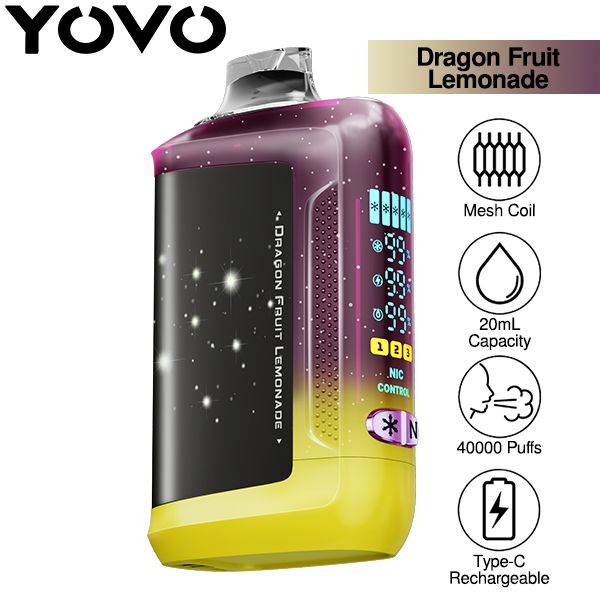 YOVO STARWALK (ICE & NICOTINE CONTROL) 40000 PUFFS DISPOSABLE - DISPLAY OF 5
