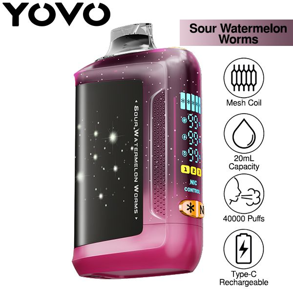 YOVO STARWALK (ICE & NICOTINE CONTROL) 40000 PUFFS DISPOSABLE - DISPLAY OF 5